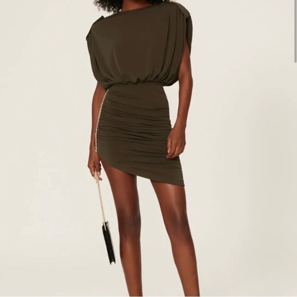 Retrofete Dresses & Skirts - RETROFETE Chessie Mini Green Chain Dress XL NO SIDE CHAIN